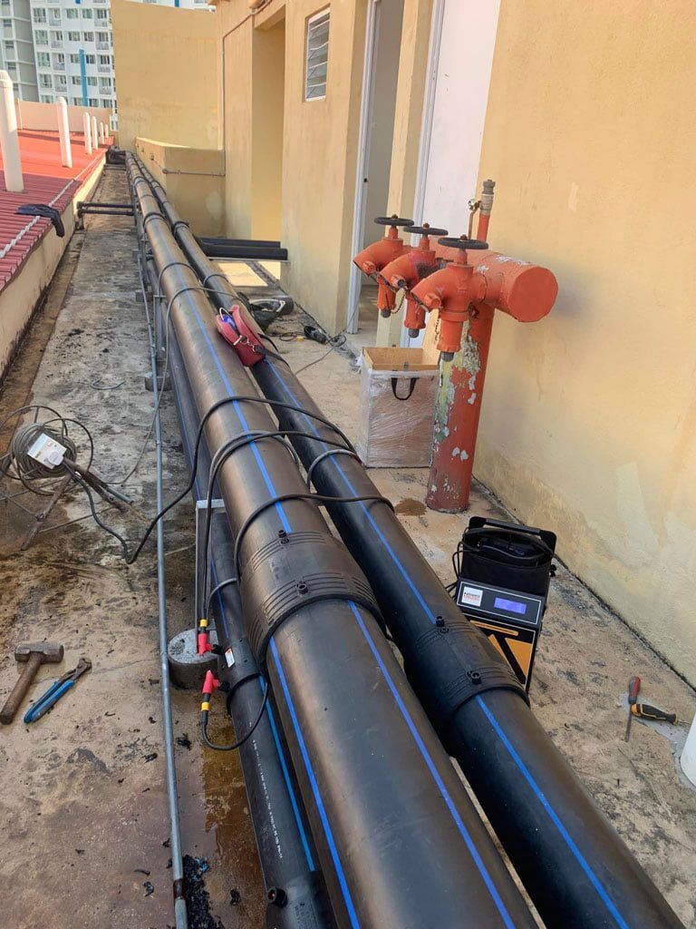 HDPE Fussion pipe installation and repair